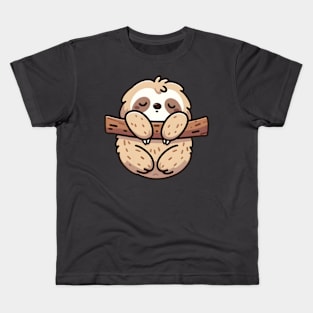 Slumbering Sloth Bliss Kids T-Shirt